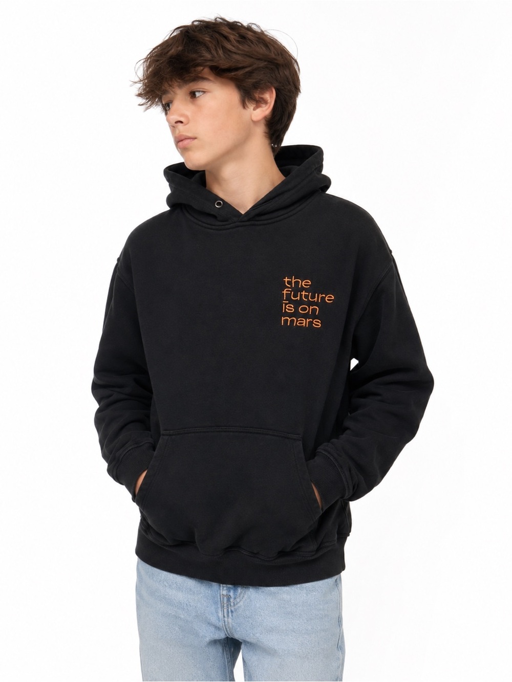 TFIOM The Future Is On Mars Black Hoodie Youth XL
